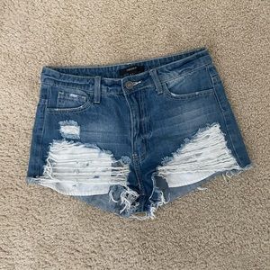 Distressed shorts